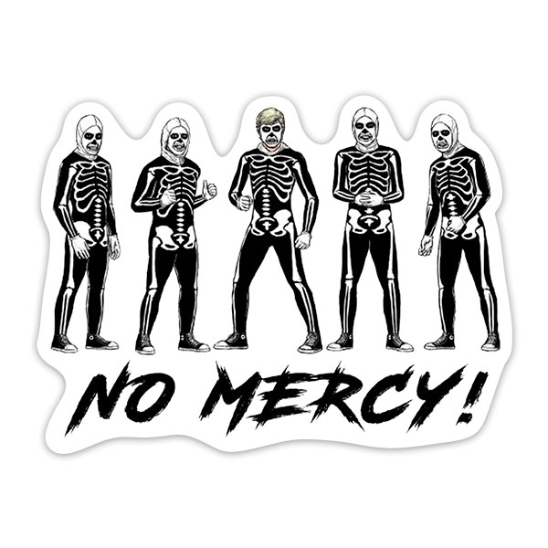 Car & Motorbike Stickers: Cobra Kai Skeletons, No Mercy!