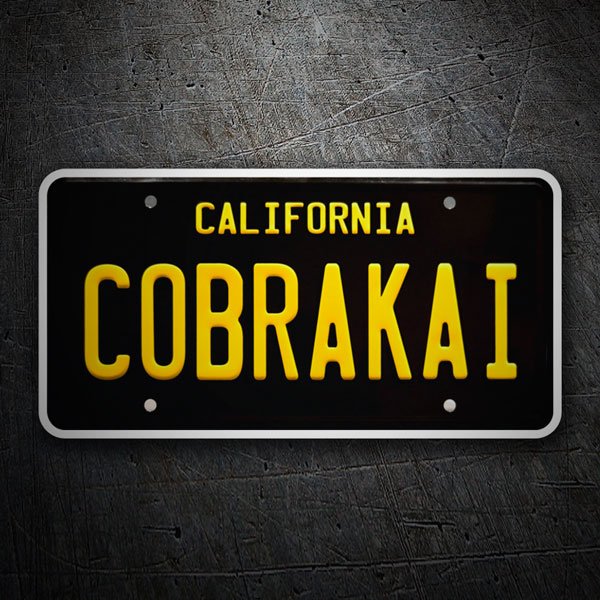 Car & Motorbike Stickers: Cobra Kai Registration