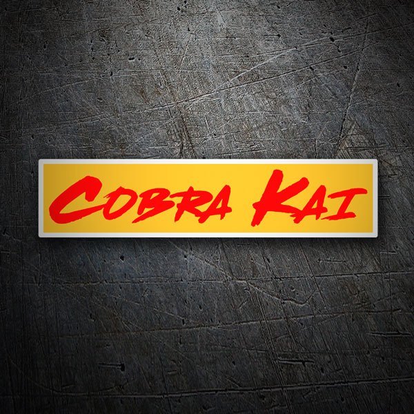 Car & Motorbike Stickers: Cobra Kai Red