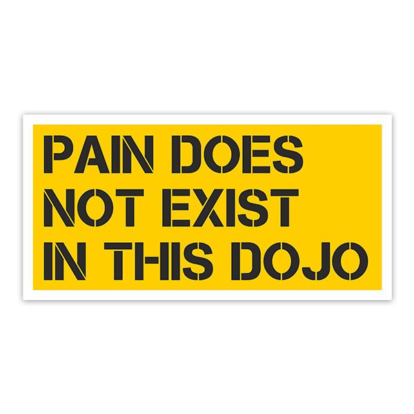 Car & Motorbike Stickers: Cobra Kai Pain does not Exist in this Dojo