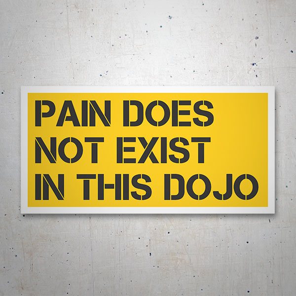 Car & Motorbike Stickers: Cobra Kai Pain does not Exist in this Dojo