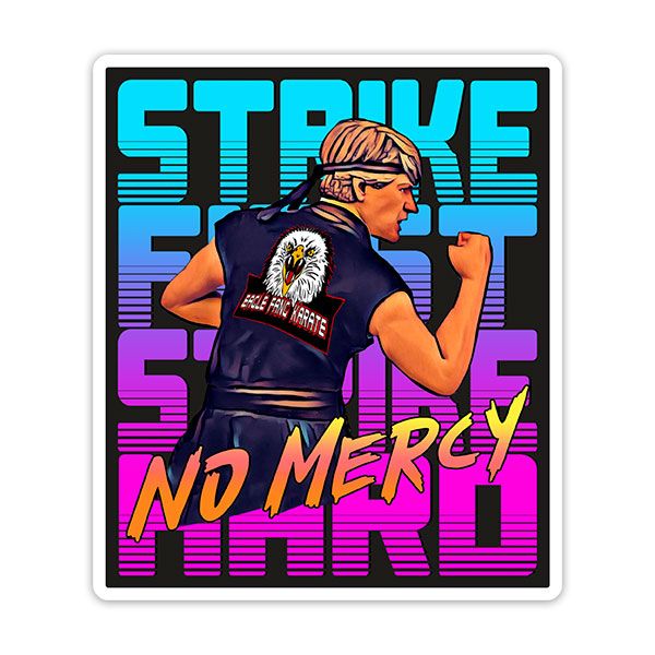 Car & Motorbike Stickers: Cobra Kai Strike First No Mercy