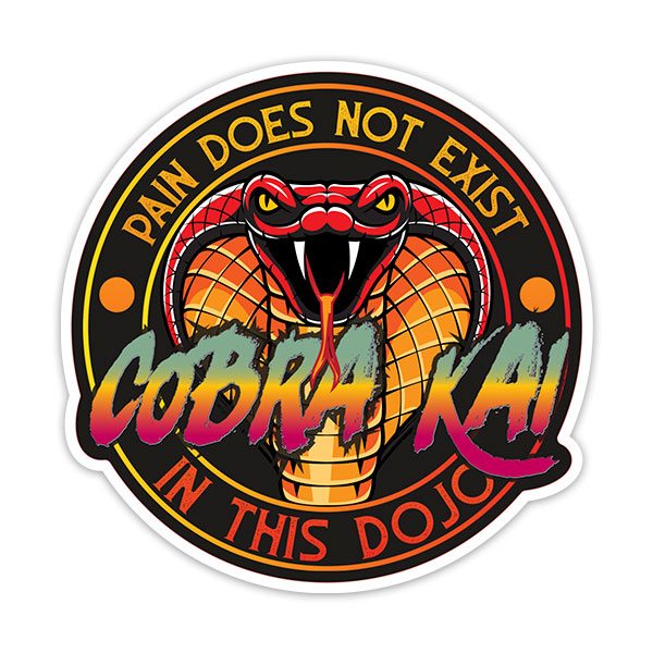 Car & Motorbike Stickers: Cobra Kai Pain does not Exist