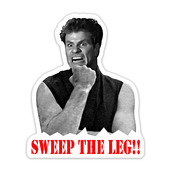 Car & Motorbike Stickers: Sweep the Leg