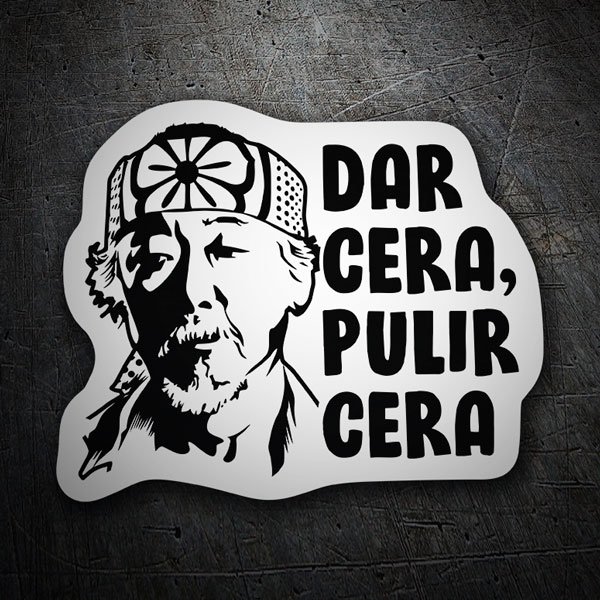 Car & Motorbike Stickers: Cobra Kai, Wax On Wax Off