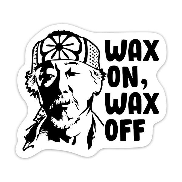 Car & Motorbike Stickers: Cobra Kai, Wax on Wax off