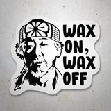Car & Motorbike Stickers: Cobra Kai, Wax on Wax off 3