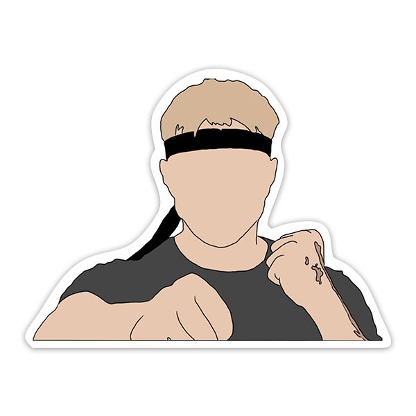 Car & Motorbike Stickers: Cobra Kai Johnny Lawrence Drawing