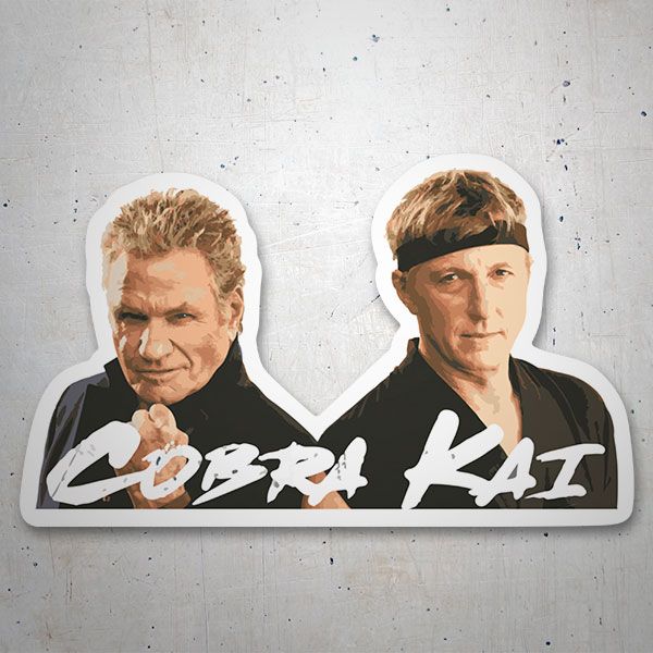 Car & Motorbike Stickers: Cobra Kai, John Kresse y Johnny Lawrence 