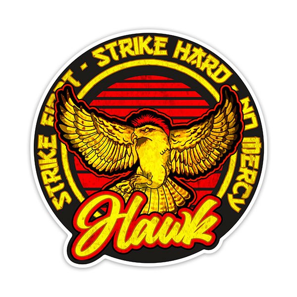 Car & Motorbike Stickers: Cobra Kai Hawk Eagle
