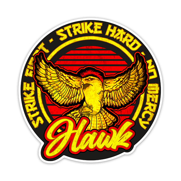 Car & Motorbike Stickers: Cobra Kai Hawk Eagle 0