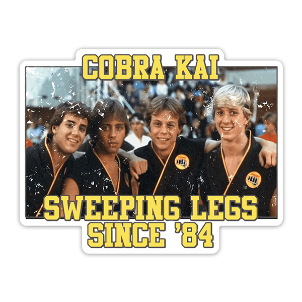 Car & Motorbike Stickers: Cobra Kai Sweeping Legs Since '84