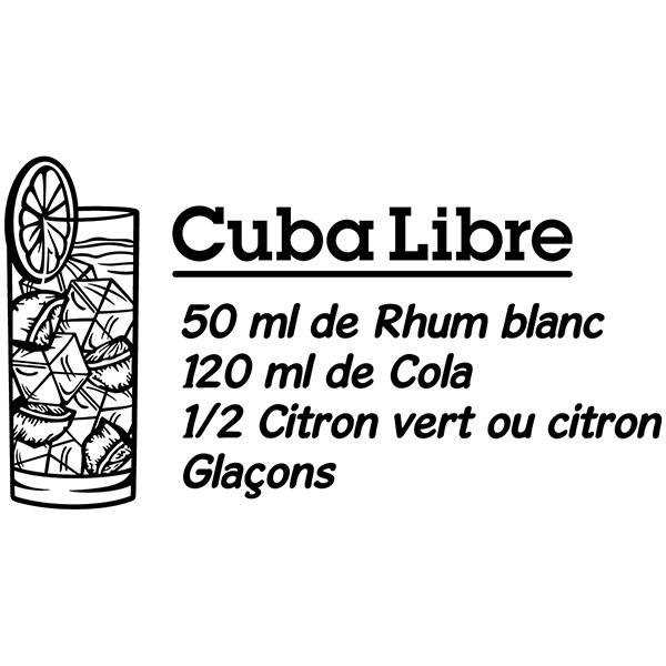 Wall Stickers: Cocktail Cuba Libre - french