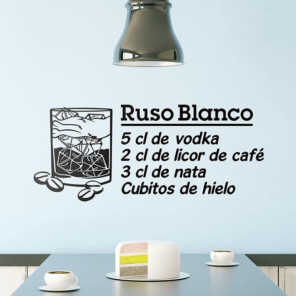 Wall Stickers: Cocktail White Russian - spanish