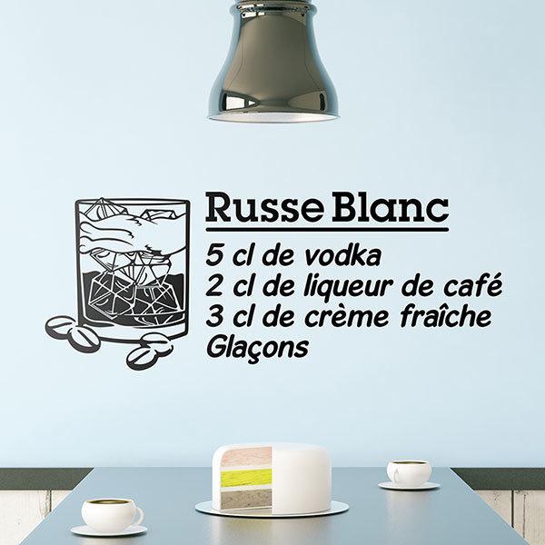 Wall Stickers: Cocktail White Russian - french