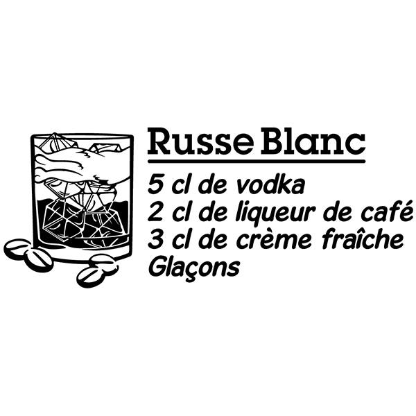 Wall Stickers: Cocktail White Russian - french