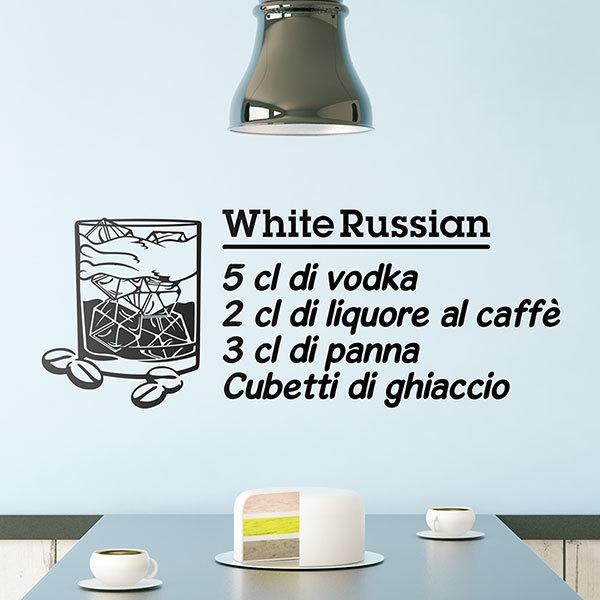 Wall Stickers: Cocktail White Russian - italian