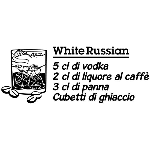 Wall Stickers: Cocktail White Russian - italian