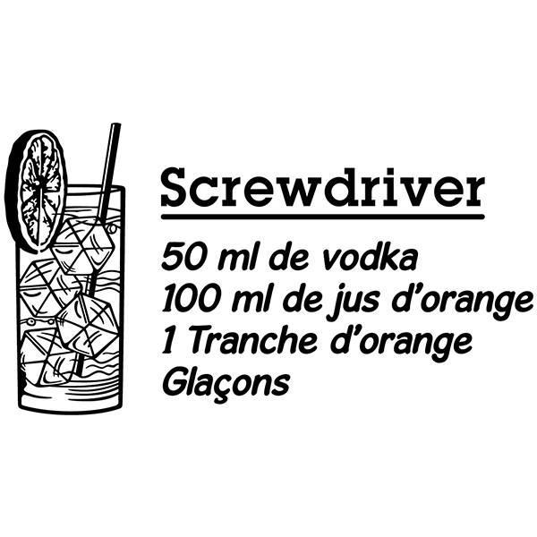 Wall Stickers: Cocktail Screwdriver - french