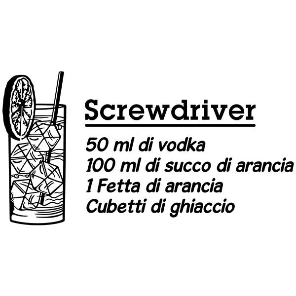 Wall Stickers: Cocktail Screwdriver - italian