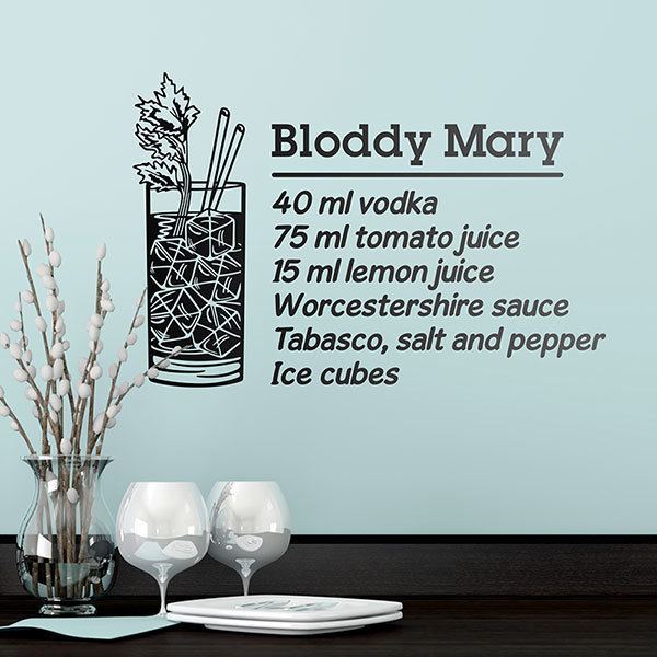 Wall Stickers: Cocktail Bloddy Mary - english