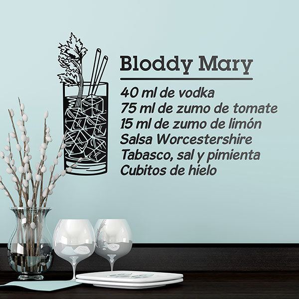 Wall Stickers: Cocktail Bloddy Mary - spanish 0