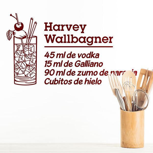 Wall Stickers: Cocktail Harvey Wallbagner - spanish