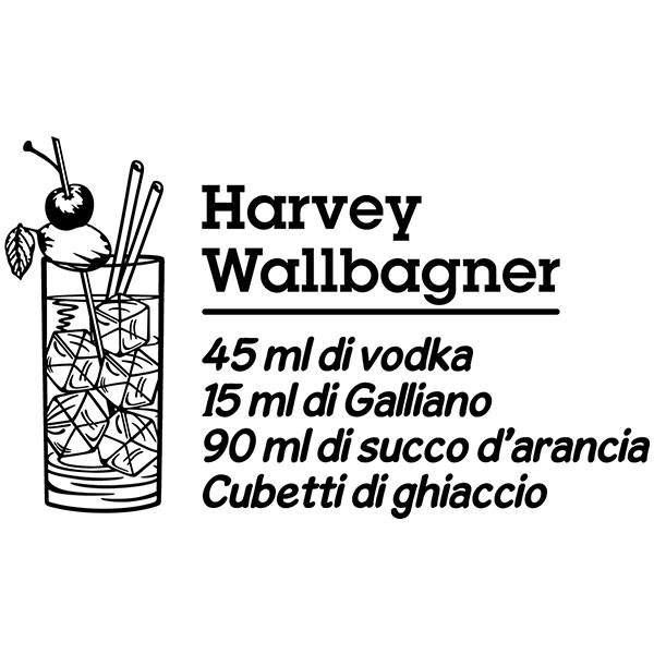 Wall Stickers: Cocktail Harvey Wallbagner - italian