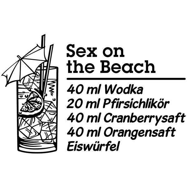 Wall Stickers: Cocktail Sex on the Beach - german