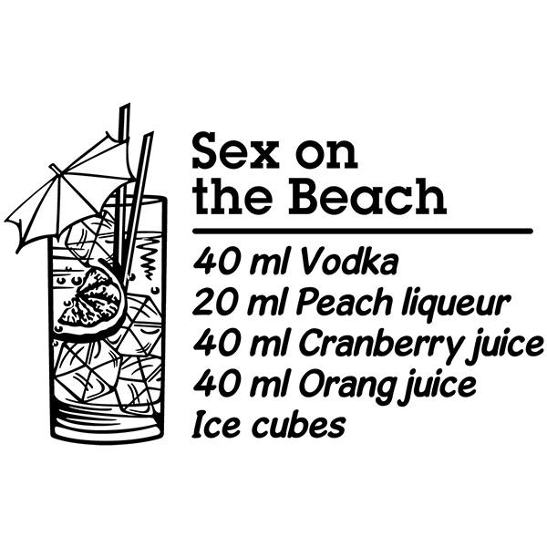 Wall Stickers: Cocktail Sex on the Beach - english