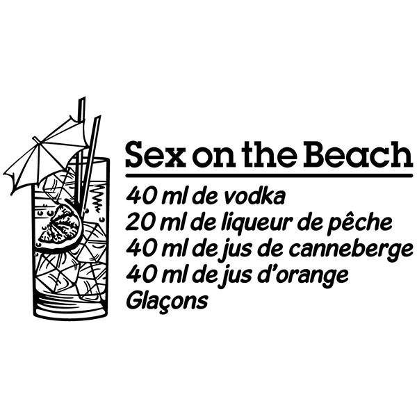 Wall Stickers: Cocktail Sex on the Beach - french