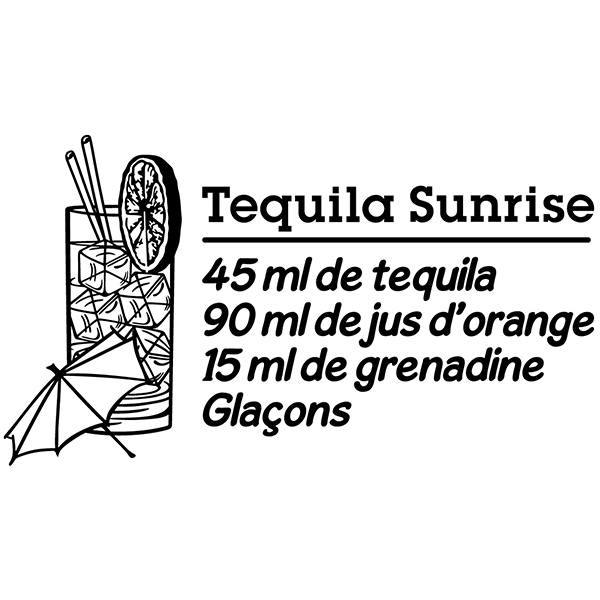 Wall Stickers: Cocktail Tequila Sunrise - french