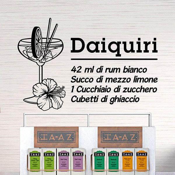 Wall Stickers: Cocktail Daiquiri - italian