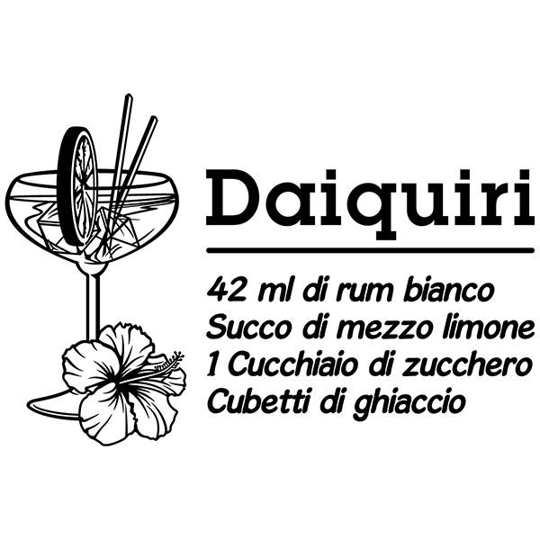 Wall Stickers: Cocktail Daiquiri - italian