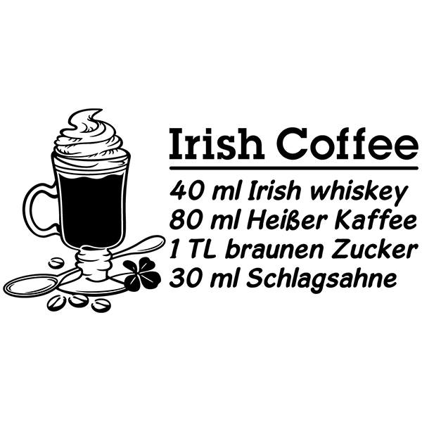 Wall Stickers: Cocktail Irish Coffee - german