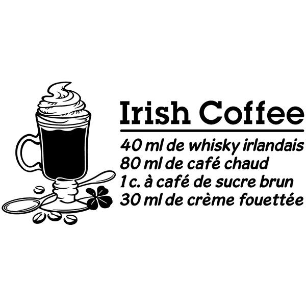 Wall Stickers: Cocktail Irish Coffee  - french