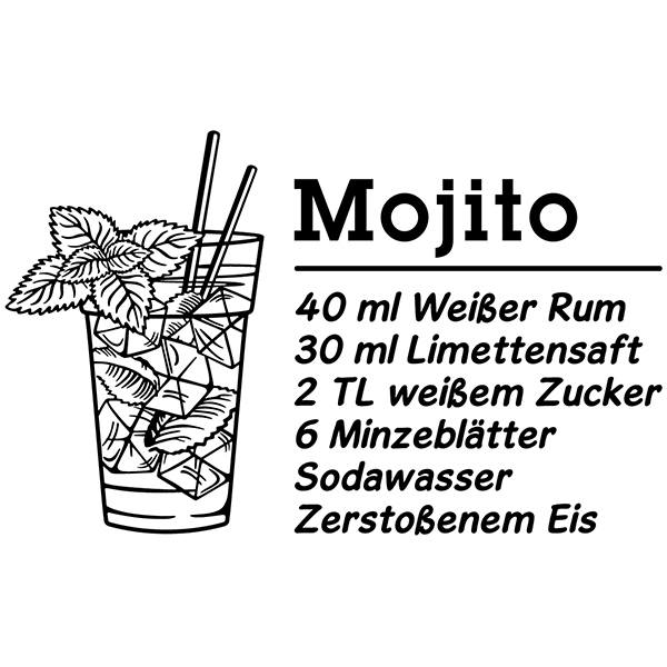 Wall Stickers: Cocktail Mojito - german