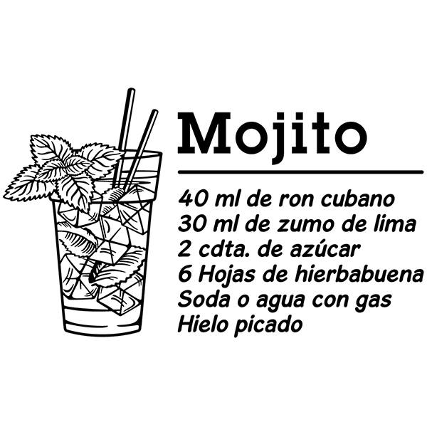 Wall Stickers: Cocktail Mojito - spanish