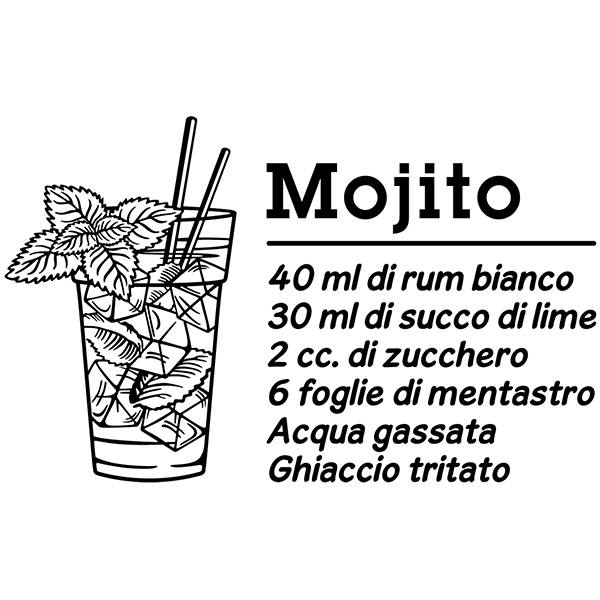 Wall Stickers: Cocktail Mojito - italian