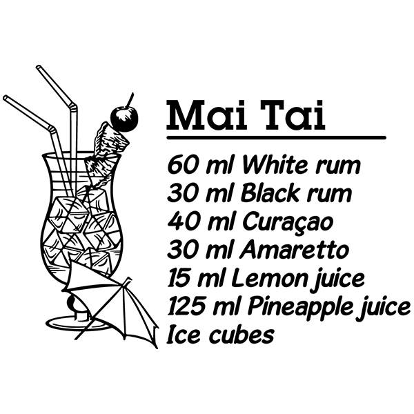 Wall Stickers: Cocktail Mai Tai - english