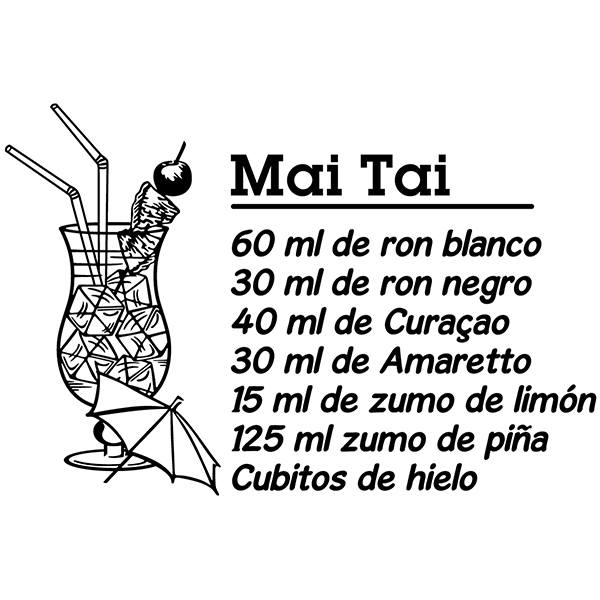 Wall Stickers: Cocktail Mai Tai - spanish