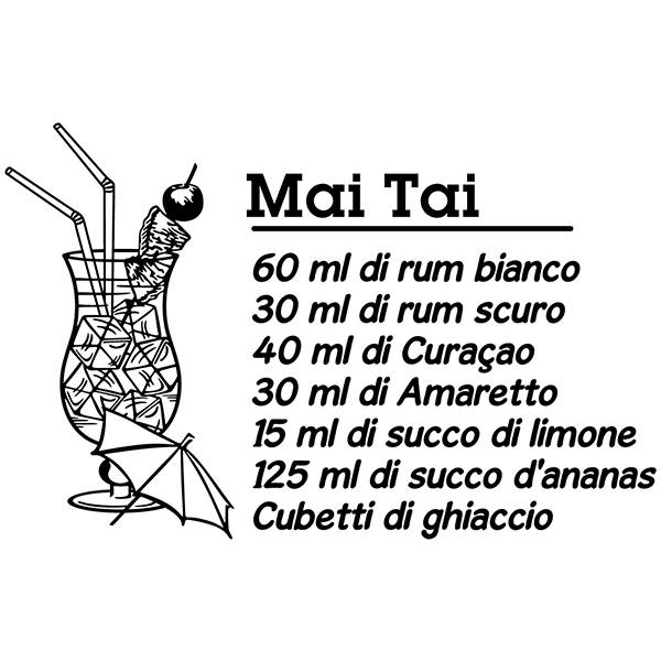 Wall Stickers: Cocktail Mai Tai - italian