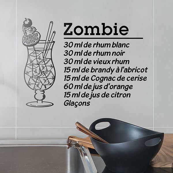 Wall Stickers: Cocktail Zombie - french 0