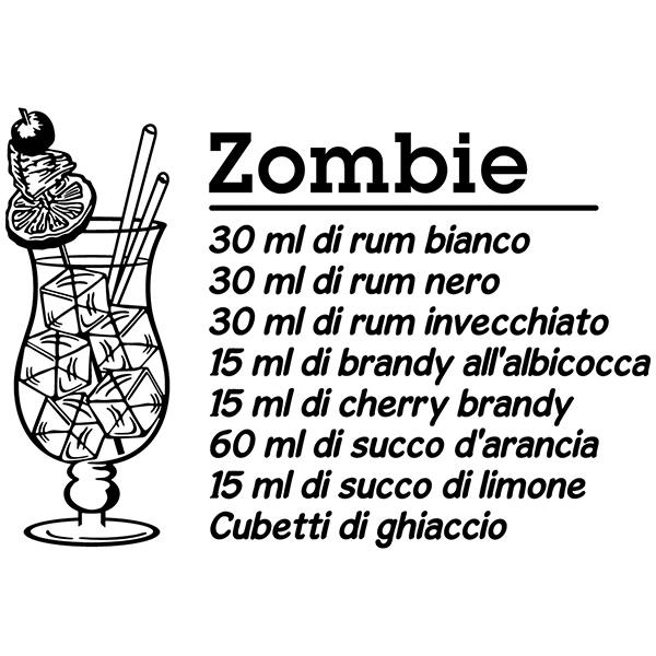 Wall Stickers: Cocktail Zombie - italian