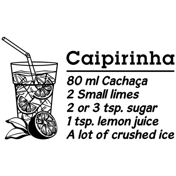 Wall Stickers: Cocktail Caipirinha - english