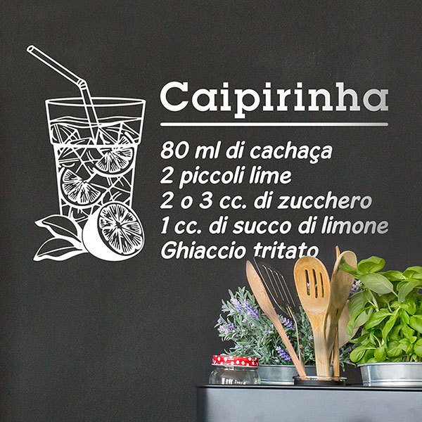 Wall Stickers: Cocktail Caipirinha - italian