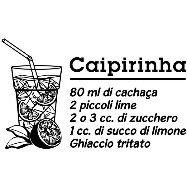 Wall Stickers: Cocktail Caipirinha - italian