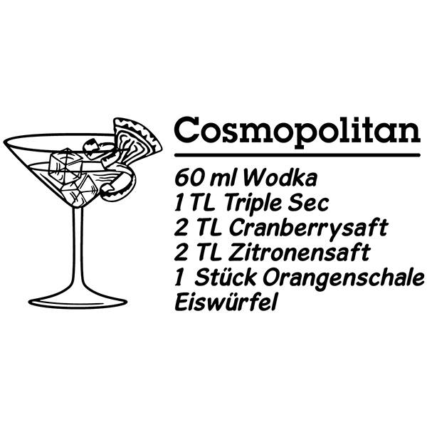 Wall Stickers: Cocktail Cosmopolitan - german