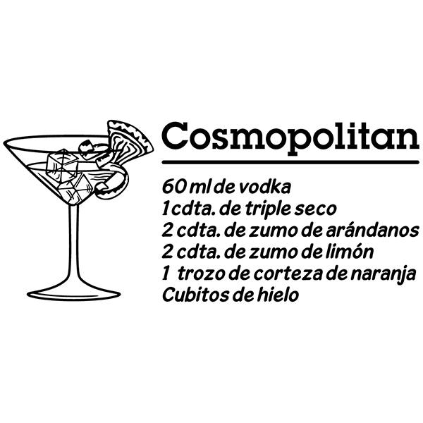 Wall Stickers: Cocktail Cosmopolitan - spanish