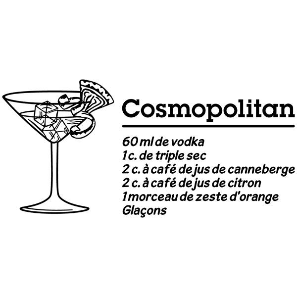 Wall Stickers: Cocktail Cosmopolitan - french